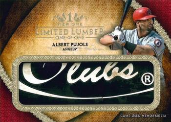 2017 Topps Tier One - Tier One Limited Lumber #T1LL-AP Albert Pujols Front