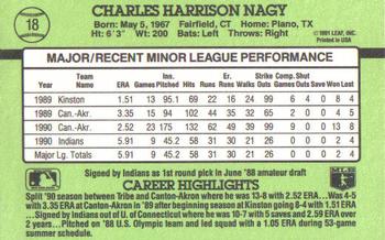 1991 Donruss The Rookies #18 Charles Nagy Back
