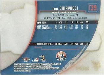 2002 Fleer E-X #139 Ron Chiavacci Back