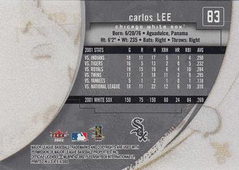 2002 Fleer E-X #83 Carlos Lee Back