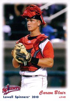 2010 Grandstand Lowell Spinners Update #NNO Carson Blair Front