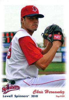 2010 Grandstand Lowell Spinners Update #NNO Chris Hernandez Front