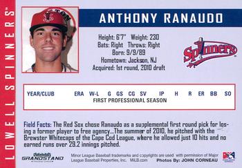 2010 Grandstand Lowell Spinners Update #NNO Anthony Ranaudo Back