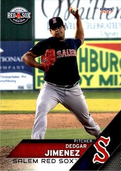 2017 Choice Salem Red Sox #8 Dedgar Jimenez Front