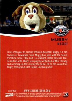 2017 Choice Salem Red Sox #29 Mugsy Back