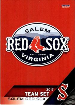 2017 Choice Salem Red Sox #NNO Team Cover Card Front