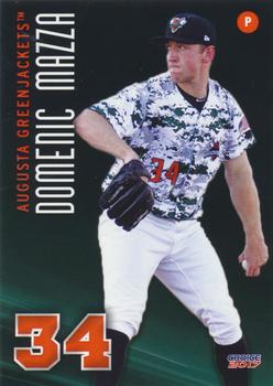 2017 Choice Augusta GreenJackets #7 Domenic Mazza Front