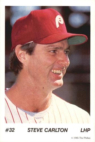1985 Tastykake Philadelphia Phillies #NNO Steve Carlton Front
