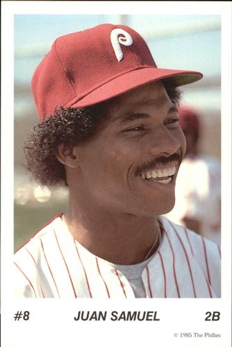 1985 Tastykake Philadelphia Phillies #NNO Juan Samuel Front
