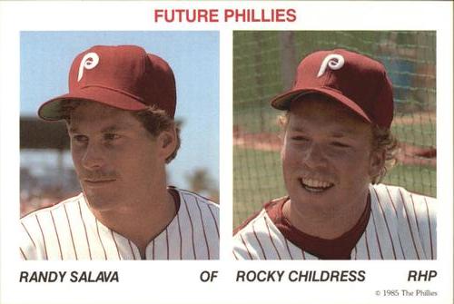 1985 Tastykake Philadelphia Phillies #NNO Future Phillies (Randy Salava / Rocky Childress) Front