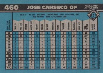 2017 Bowman - Bowman Buybacks 1990 Bowman Stamped Blue #460 Jose Canseco Back