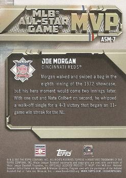 2017 Topps - All-Star Game MVP Red #ASM-7 Joe Morgan Back