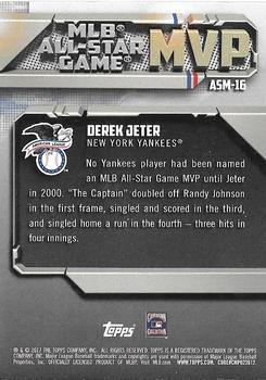 2017 Topps - All-Star Game MVP Red #ASM-16 Derek Jeter Back
