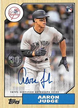 2017 Topps - 1987 Topps Baseball 30th Anniversary Rookie and All-Star Edition Autographs #1987A-AJU Aaron Judge Front