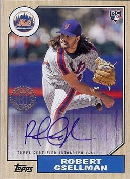 2017 Topps - 1987 Topps Baseball 30th Anniversary Rookie and All-Star Edition Autographs #1987A-RG Robert Gsellman Front