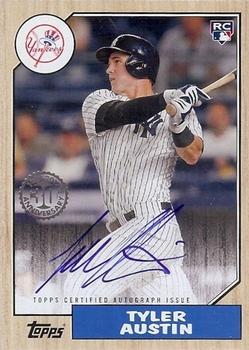 2017 Topps - 1987 Topps Baseball 30th Anniversary Rookie and All-Star Edition Autographs #1987A-TA Tyler Austin Front