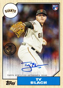 2017 Topps - 1987 Topps Baseball 30th Anniversary Rookie and All-Star Edition Autographs #1987A-TB Ty Blach Front