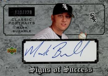 2003 Upper Deck Classic Portraits - Signs of Success #SS-MB Mark Buehrle Front