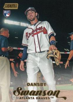 2017 Stadium Club - Gold Foil #20 Dansby Swanson Front