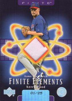 2003 Upper Deck Finite - Elements Game Patch #KW Kerry Wood Front