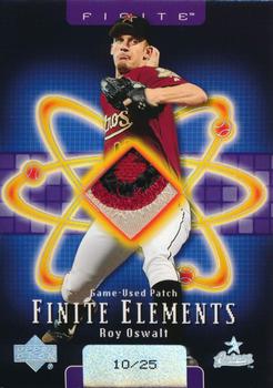 2003 Upper Deck Finite - Elements Game Patch #RO Roy Oswalt Front