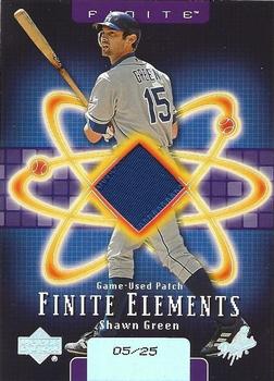 2003 Upper Deck Finite - Elements Game Patch #SG Shawn Green Front