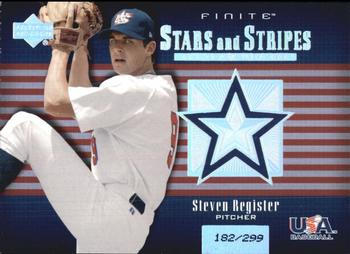 2003 Upper Deck Finite - Stars and Stripes #USA-3 Steven Register Front
