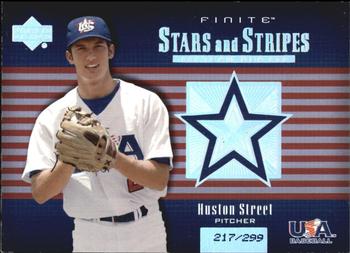 2003 Upper Deck Finite - Stars and Stripes #USA-4 Huston Street Front