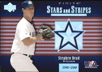 2003 Upper Deck Finite - Stars and Stripes #USA-8 Stephen Head Front
