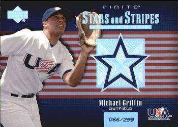 2003 Upper Deck Finite - Stars and Stripes #USA-17 Michael Griffin Front