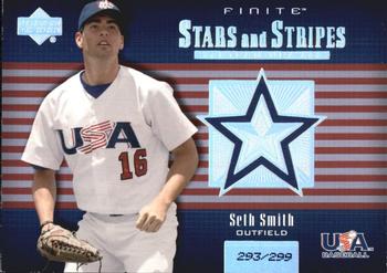 2003 Upper Deck Finite - Stars and Stripes #USA-20 Seth Smith Front