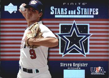 2003 Upper Deck Finite - Stars and Stripes Game Jersey #USA-J3 Steven Register Front