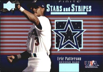 2003 Upper Deck Finite - Stars and Stripes Game Jersey #USA-J15 Eric Patterson Front