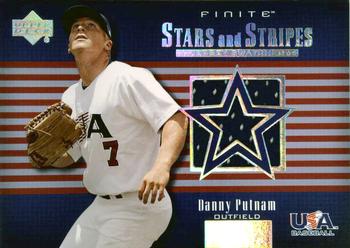 2003 Upper Deck Finite - Stars and Stripes Game Jersey #USA-J19 Danny Putnam Front