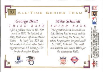 2002 Fleer Fall Classic #93 George Brett / Mike Schmidt Back