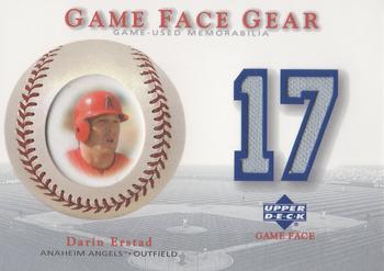 2003 Upper Deck Game Face - Game Face Gear #GG-DE2 Darin Erstad Front