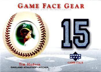 2003 Upper Deck Game Face - Game Face Gear #GG-TI Tim Hudson Front