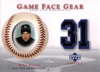 2003 Upper Deck Game Face - Game Face Gear #GG-MPI Mike Piazza Front