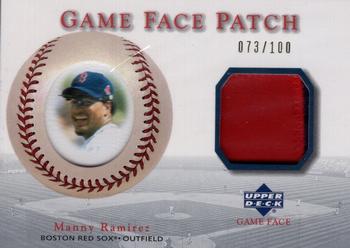 2003 Upper Deck Game Face - Game Face Patch #GP-MR Manny Ramirez Front