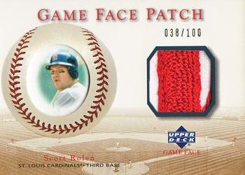 2003 Upper Deck Game Face - Game Face Patch #GP-SR Scott Rolen Front