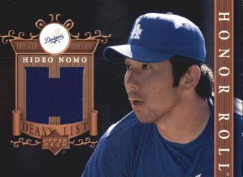 2003 Upper Deck Honor Roll - Dean's List Jerseys #DL-HN Hideo Nomo Front