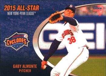 2015 Choice New York-Penn League All-Stars #4 Gaby Almonte Front