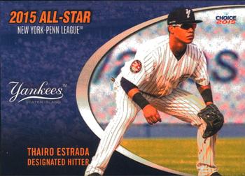 2015 Choice New York-Penn League All-Stars #8 Thairo Estrada Front