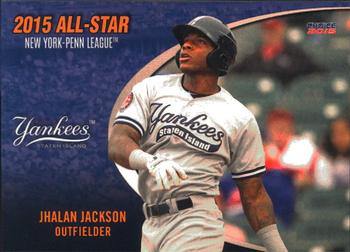 2015 Choice New York-Penn League All-Stars #9 Jhalan Jackson Front