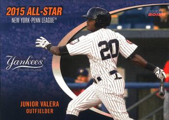 2015 Choice New York-Penn League All-Stars #10 Junior Valera Front