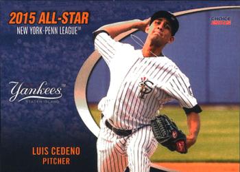 2015 Choice New York-Penn League All-Stars #11 Luis Cedeno Front