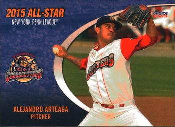 2015 Choice New York-Penn League All-Stars #24 Alejandro Arteaga Front