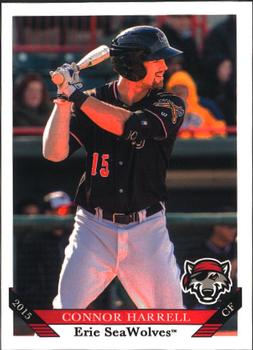2015 Grandstand Erie SeaWolves #NNO Connor Harrell Front