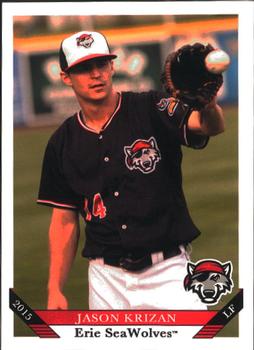 2015 Grandstand Erie SeaWolves #NNO Jason Krizan Front