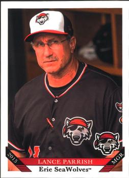 2015 Grandstand Erie SeaWolves #NNO Lance Parrish Front